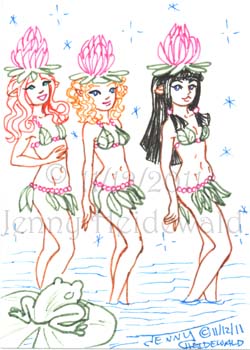Water Lilly Parade by Jenny Heidewald